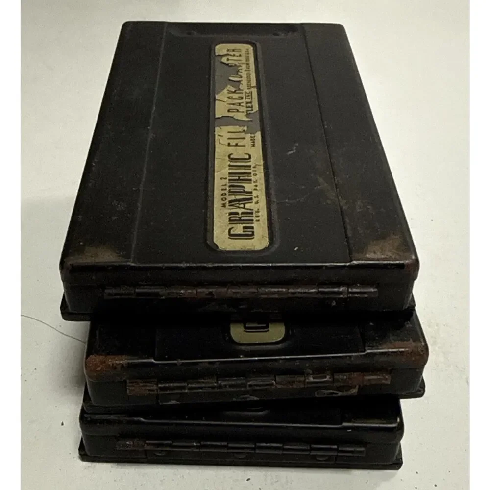 Graflex 3x2 Graphic Film Pack Adapter Model 2 Lot Of 3 Photography Vintage
